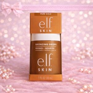 e.l.f. Skin Bronzing Drops Pure Gold | Buildable Glow Serum | Vegan Cruelty-Free